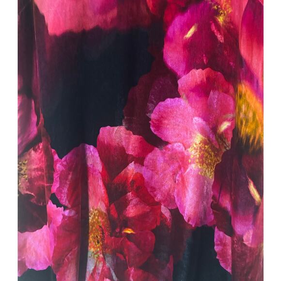 NWT | Size XXL | JOHNNY WAS Women’s Vesna Velvet Velour Silk-Blend Shift Dress - Picture 6 of 13